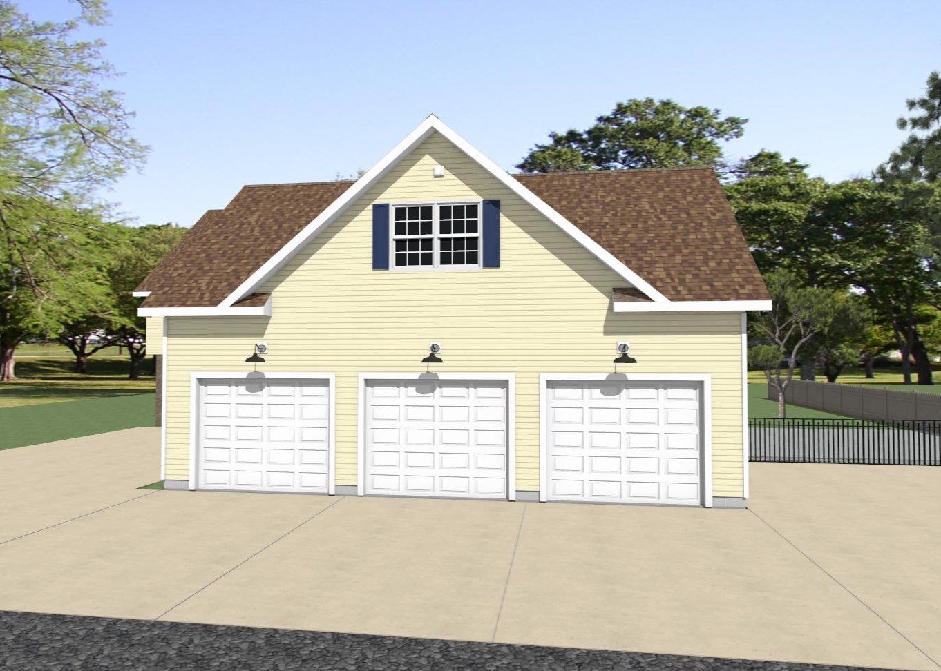 28'x40' Garage w/ 12' walls